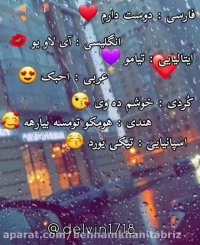 دوست دارم .به ده زبان