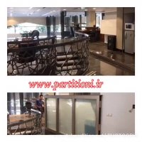 پارتیشن تکجداره تمام mdf باشیشه قدی