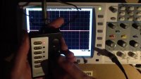 Chinese anal-probe waveform analysis on an oscilloscope.