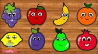 بازی آنلاین کودکان - پازل میوه ها به انگلیسی