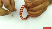 How To Make Silk Thread Bangles  // DIY // How To Make Designer Silk Thread Fancy Side Bangles
