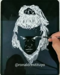 معجزه نقاشی با خمیر دندان