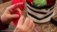 آموزش بافتنی و قلاب بافی ( بافت لیف گرد قسمت 2 ) توسط خانم منیژه غفاری