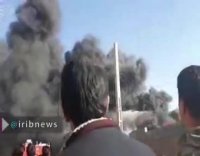 آتش سوزی مهیب در کارخانه پلاستیک