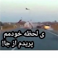 تصادف عجیب دو موتوری در جاده