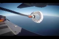 سوختگیری بالگرد C295 ایرباس در ارتفاع بالا