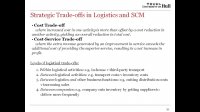 Logistics and supply chain management: Refresher webinar series