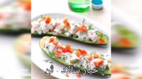 قایق خیار سالاد تن
