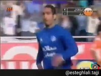 سوپرگل به یادماندنی سیاوش اکبرپور به برق شیراز درروزی که استقلال قهرمان لیگ پنجم شد