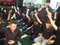 مراسم سینه زنی شب هشتم محرم 97 , حسن رضا رضاییان ( عباس منوش اب عباس منوش اب )