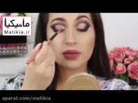 آموزش میکاپ و آرایش صورت با سایه آبی 5