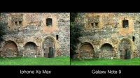 مقایسه کیفیت دوربین گوشی آیفون xs max و گلکسی نوت 9