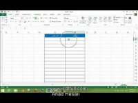 آموزش اکسل - طریقه شماره گذاری خودکار در جدول