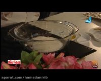 طرز تهیه بستنی وانیلی با سس نسکافه ای_تصویری