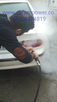 شستشویی بدنه ماشین با دستگاه استیم پاور