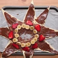 کیک میوه ای با تزئین زیبا