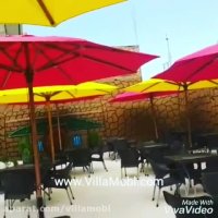 چتر سایه بان پایه وسط چوبی باغی ویلایی