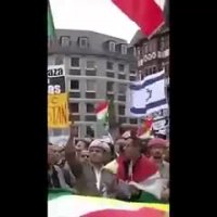 تجمع تجزیه طلبان کرد در تل آویو برای حمایت از استقلال استان کردستان