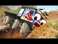 لحظات خطرناک افرود با ماشین های غول پیکر به سبک کارتونی