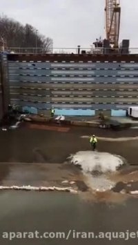 تخریب بتن ناسالم بوسیله واترجت و ربات آکواجت