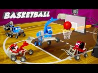 کارتون شهر ماشین ها : بازی بسکتبال ماشین های بزرگ ساخت و ساز