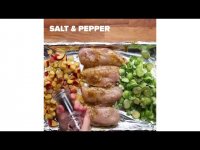 ترکیب میگو مرغ ماهی و ... با سبزیجات