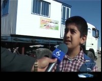 هدیه دانش آموز دامغانی به زلزله زدگان