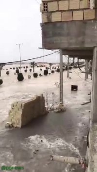 طغیان دریا در عسلویه