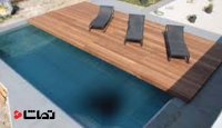 استخری متفاوت با عرشه چوبی متحرک