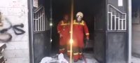 آتش سوزی در ساختمان مسکونی که به کارگاه مبل تبدیل شده بود