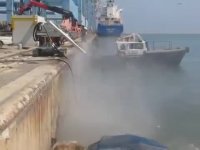 کندن بتن ضعیف شده با واترجت و ربات در اسکله