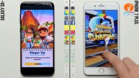 مقایسه تست سرعت گوشی گلکسی اس +8 با آیفون +7 (دوبله)