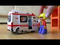 ماشین بازی کودکانه با سنیا : دزد ماشین و کمک پلیس  آتش نشانی و آمبولانس