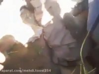 بیرون کشیدن داعشی از سوراخ موشش و اسارتش