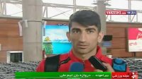 گفتگو با بازیکنان تیم ملی پس از ورود به ایران