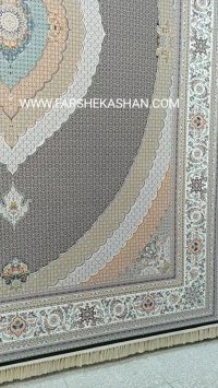 فرش کاشان طرح ریز ماهی