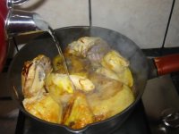 Poulet aux pruneaux -  khoresht aloo ba morgh - خورشت آلو با مرغ