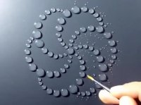 هنرنمایی قطره های آب