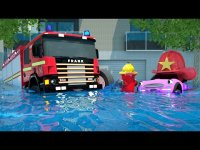 کارتون ماشین های قهرمان شهر : کمک به ماشین صورتی گیر افتاده در آشغال ها