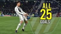 تمام 25 گل کریستیانو رونالدو به اتلتیکومادرید