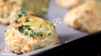 بیسکوئیت لقمه ای چدار و سیر با آشپزی خانگی