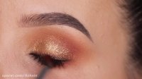 آموزش آرایش چشم:: سایه چشم طلایی