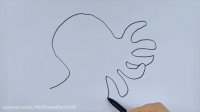 آموزش نقاشی حیوانات برای کودکان | نقاشی زیبای اختاپوس
