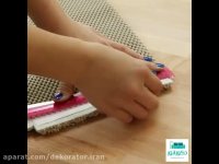 آموزش ساخت پادری با تیکه های موکت