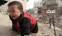 ضجه های کودک فلسطینی برای نجات پدرش