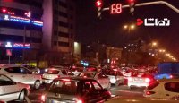 ترافیک خودروها برای ورود به استادیوم آزادی