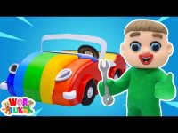 کارتون خمیر بازی : تعمیر ماشین رنگین کمانی