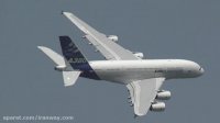 مانور بسیار زیبای ایرباس A380 در نمایشگاه هوایی پاریس