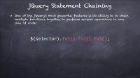 ۱۲- مبحث Statement Chaining در جی کوئری jQuery