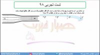 جلسه 108 فیزیک دهم - شاره در حرکت 7 - تست تجربی 98 - مدرس محمد پوررضا